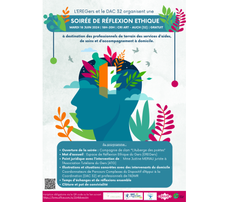 Soirée de Réflexion Ethique sur l'intervention à domicile à Auch - 18/06/2024 